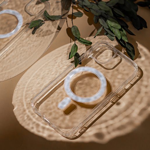 CU-BE CONNECT POUZDRO IPHONE 15 PRO TRANSPARENT (S PODPOROU BEZDRÁTOVÉHO NABÍJENÍ)