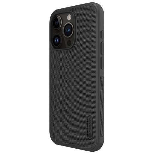 NILLKIN SUPER FROSTED PRO ZADNÍ KRYT PRO APPLE IPHONE 15 PRO BLACK (WITHOUT LOGO CUTOUT)