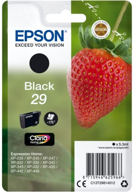 EPSON SINGLEPACK BLACK 29 CLARIA HOME INK