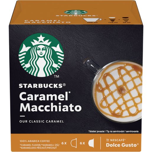 STARBUCKS CARAMEL MACCHIATO 12KAPS.