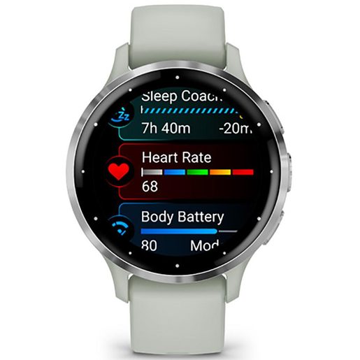 GARMIN VENU 3S SILVER/SAGE GRAY SILICONE BAND
