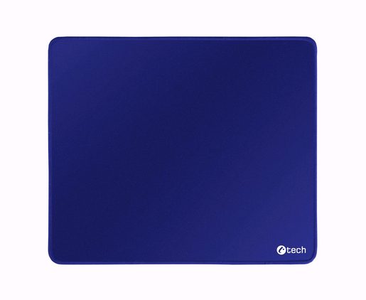 PODLOŽKA POD MYŠ C-TECH MP-01, MODRÁ, 320X270X4MM, OBŠITÉ OKRAJE