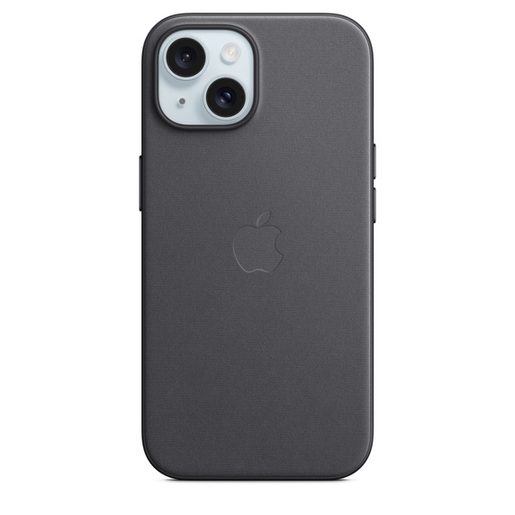 IPHONE 15 FINEWOVEN CASE WITH MS - BLACK