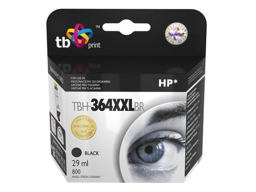 INK. KAZETA TB KOMPAT. S HP CB321EE, XXL, TBH-364XXLBR, BLACK