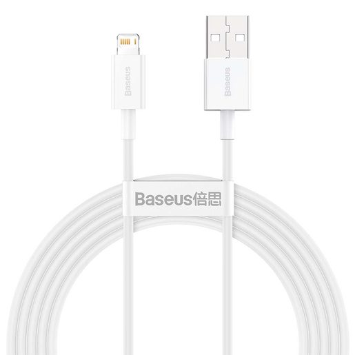 BASEUS  SUPERIOR USB - LIGHTNING 2,0 M 2,4A WHITE