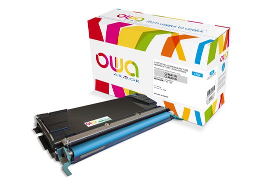 OWA ARMOR TONER PRO LEXMARK C746A1CG, MODRÁ/CYAN