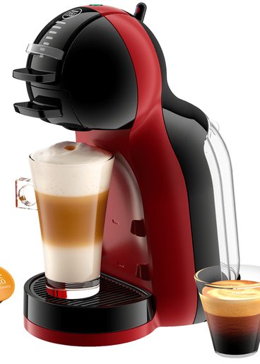 KRUPS NESCAFÉ DOLCE GUSTO MINI ME KP120H PIANO BLACK - CHERRY RED