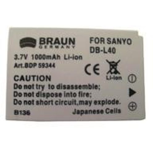 BRAUN AKUMULÁTOR - SANYO DB-L40