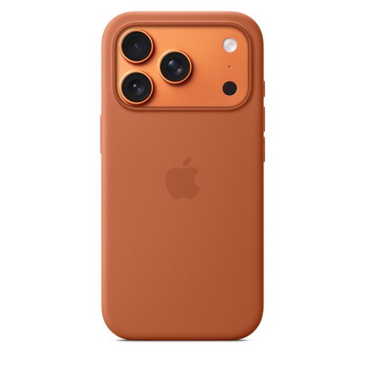 IPHONE 17 PRO SILICONE CASE WITH MS – TERRA COTTA