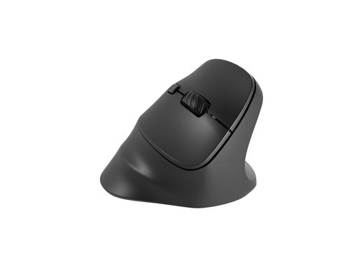 BEZDRÁTOVÁ VERTIKÁLNÍ MYŠ NATEC CRAKE 2. 2400DPI BT 5.2 + 2.4GHZ. ČERN/KANCELÁŘSKÁ/OPTICKÁ/PRO PRAVÁ