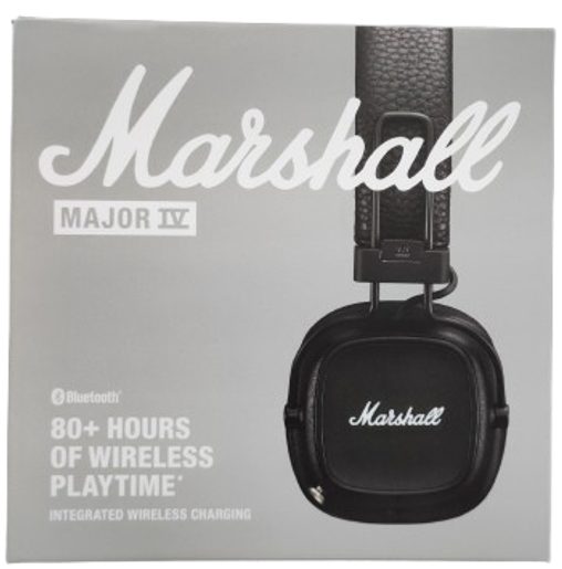 MARSHALL MAJOR IV BLUETOOTH ČERNÁ - BEZDRÁTOVÁ SLUCHÁTKA
