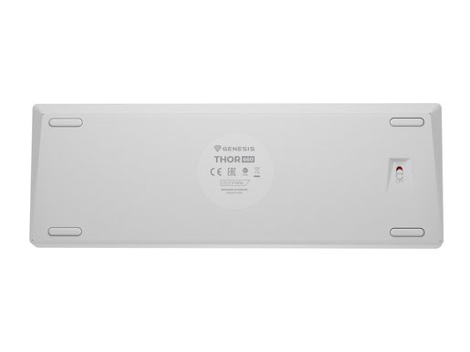 GENESIS HERNÍ KLÁVESNICE THOR 660 G2/BEZDRÁTOVÁ USB + BLUETOOTH/US LAYOUT/BÍLÁ