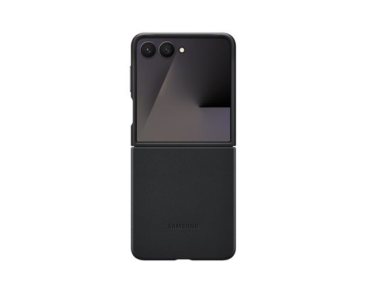SAMSUNG OCHRANNÝ KRYT Z VEGANSKÉ KŮŽE FLIP7 BLACK