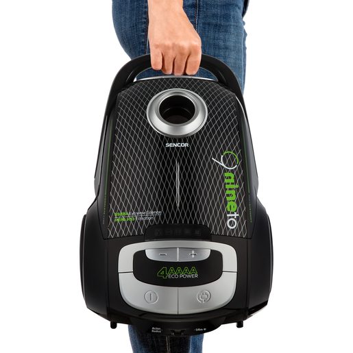 SENCOR SVC 9000BK 4AAAA ECOPOWER - SÁČKOVÝ VYSAVAČ