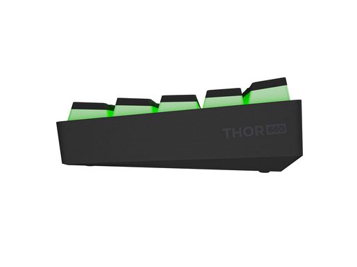 GENESIS HERNÍ KLÁVESNICE THOR 660 G2/BEZDRÁTOVÁ USB + BLUETOOTH/US LAYOUT/ČERNÁ