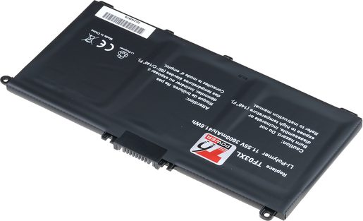 BATERIE T6 POWER HP PAVILION 14-CD000, 15-CC000, 15-CD000 SERIE, 3630MAH, 41WH, 3CELL, LI-POL