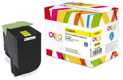 OWA ARMOR TONER PRO LEXMARK 71B20Y0,ŽLUTÁ/YELLOW