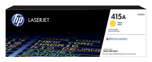HP 415A YELLOW LASERJET TONER CARTRIDGE, W2032A