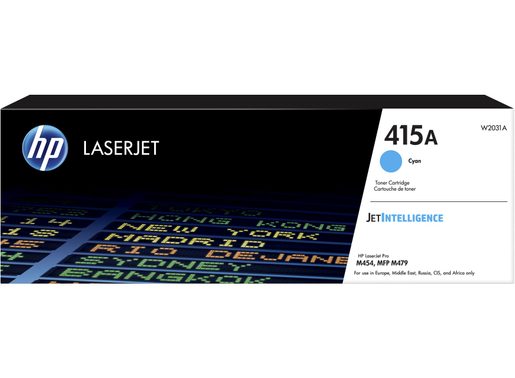 HP 415A CYAN LASERJET TONER CARTRIDGE, W2031A