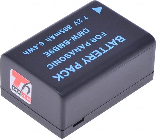 BATERIE T6 POWER PANASONIC DMW-BMB9E, 950MAH, ČERNÁ