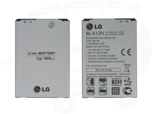 BL-41ZH LG BATERIE 1900MAH LI-ION (BULK)