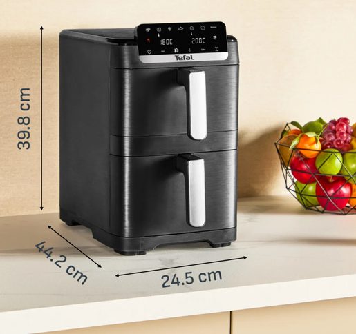 TEFAL EASY FRY CRISPY STACK EY7528E0 BLACK - HORKOVZDUŠNÁ FRITÉZA