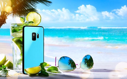 TPU GLASS POUZDRO PRO HUAWEI P30 BLUE