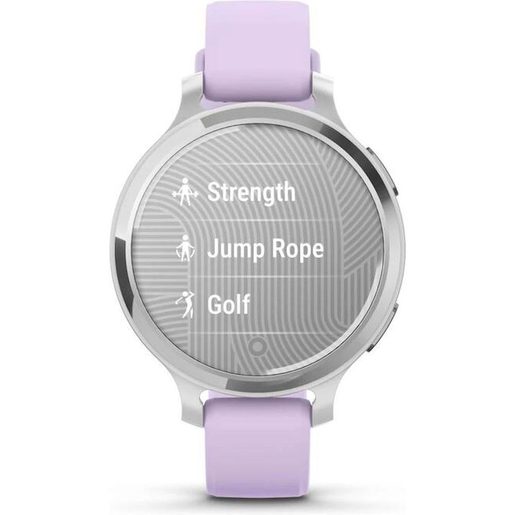 GARMIN LILY 2 ACTIVE - SILVER / PURPLE JASMINE SILICONE BAND (010-02891-01)