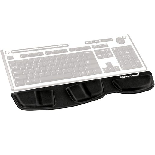 OPĚRKA ZÁPĚSTÍ KE KLÁVESNICI FELLOWES HEALTH-V PĚNOVÁ LYCRA ČERNÁ