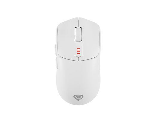 GENESIS HERNÍ MYŠ ZIRCON 500/HERNÍ/OPTICKÁ/10 000DPI/BEZDRÁTOVÁ USB + BLUETOOTH/BÍLÁ
