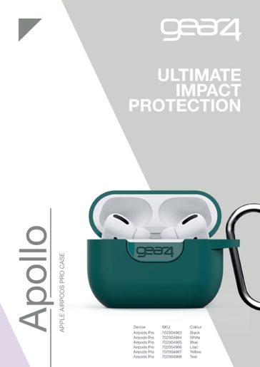 GEAR4 D3O APOLLO POUZDRO AIRPODS PRO - MOD/ZEL.