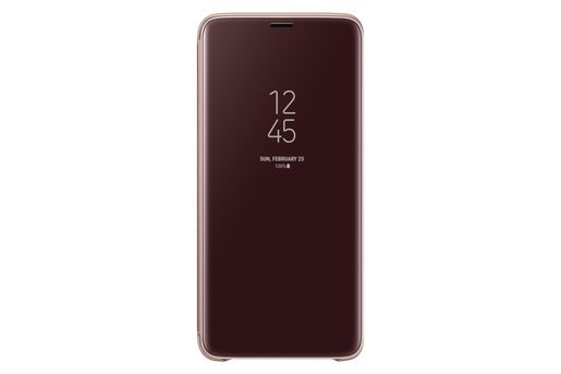 SAMSUNG FLIPOVÉ POUZDRO CLEAR VIEW PRO S9+ GOLD