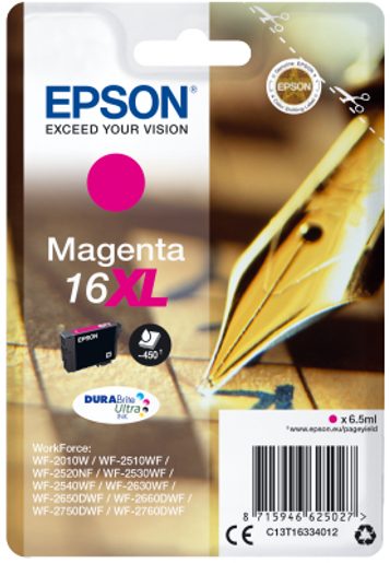 EPSON SINGLEPACK MAGENTA 16XL DURABRITE ULTRA INK