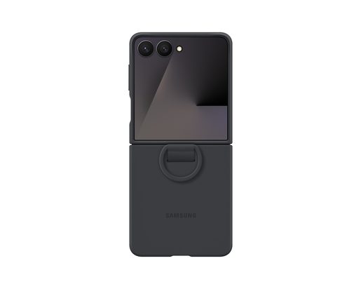 SAMSUNG SILIKONOVÝ KRYT S DRŽÁKEM NA PRST FLIP7 BLACK