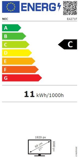 27" LED NEC EA271F,1920X1080,IPS,250CD,150MM,BK