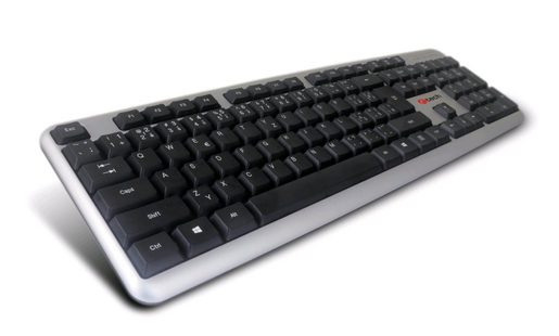C-TECH CZ/SK KB-102 USB SLIM SILVER