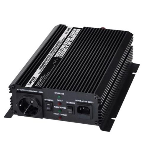 MĚNIČ NAPĚTÍ CARSPA UPS1000-12 12V/230V 1000W S NABÍJEČKOU 12V/10A A FUNKCÍ UPS