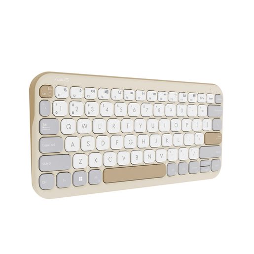 ASUS MARSHMALLOW KEYBOARD KW100/BEZDRÁTOVÁ BLUETOOTH/CZ-SK LAYOUT/BÉŽOVÁ