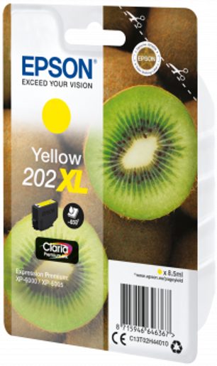 EPSON SINGLEPACK,YELLOW 202XL,PREMIUM INK,XL