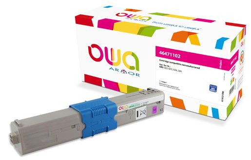 OWA ARMOR TONER PRO OKI 46471102,ČERVENÁ/MAGENTA