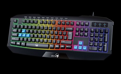 KLÁVESNICE GENIUS K215 USB CZ+SK BLACK