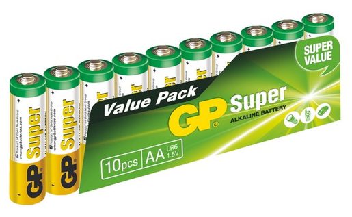 GP SUPER ALKALINE 10KS AA