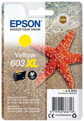 EPSON SINGLEPACK, YELLOW 603XL