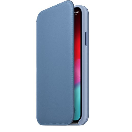 IPHONE XS MAX LEATHER FOLIO - CORNFLOWER