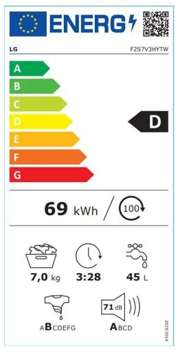 LG F2S7V3HYTW - PŘEDEM PLNĚNÁ PRAČKA (SLIM)