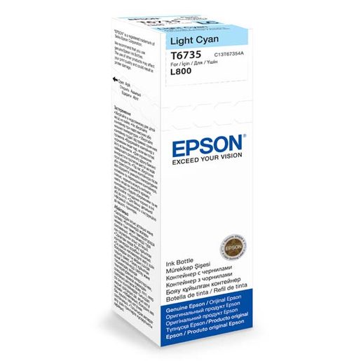 EPSON T6735 LIGHT CYAN INK 70ML PRO L800