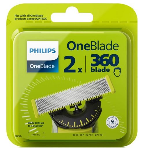 PHILIPS QP420/50 ONEBLADE 360 - VÝMĚNNÉ BŘITY (2KS)