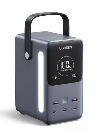 POWERBANKA UGREEN PB770 48000 MAH, 300W 2X USB-A / 3X USB-C ŠEDÁ