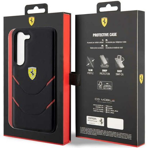 FERRARI POUZDRO SAMSUNG GALAXY S23 HC PU HOT STAMP LINES