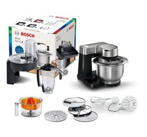 BOSCH MUM SERIE 2 MUMS2VM40 ČERNÝ/STŘÍBRNÝ - KUCHYŇSKÝ ROBOT
